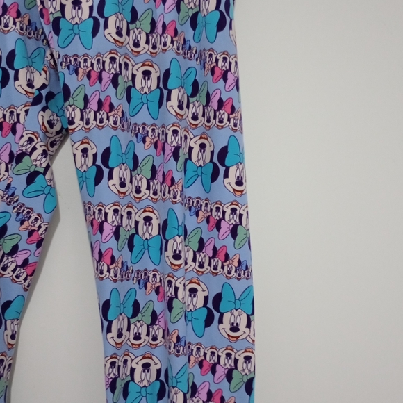 Disney Pants - Disney Womens Minnie Mouse Leggings - Blue and Pink
